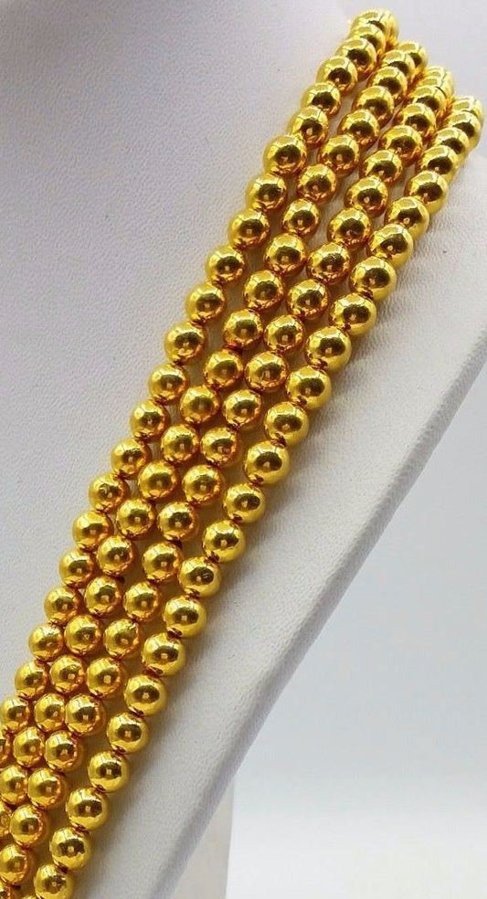 20 pieces 20k Yellow gold handmade 5 mm beads or ball gorgeous antique vintage style use for jewelry creation seeds - TRIBAL ORNAMENTS