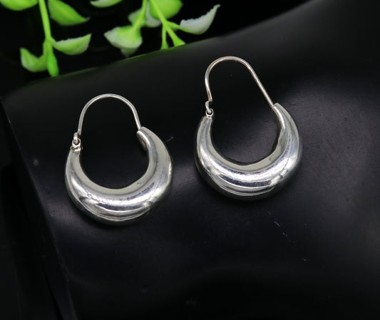 Handmade 925 sterling silver jewelry, fabulous vintage stylish customized hoops earrings bali tribal ethnic personalized jewelry ske1 - TRIBAL ORNAMENTS