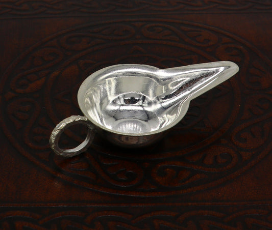 999 fine silver handmade new born baby feeder, water/milk silver feeder, silver baby food set , baby kids utensils for stay healthy sv128 - TRIBAL ORNAMENTS