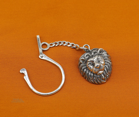 Vintage design handmade 925 sterling silver key chain, silver lion key chain, best gifting charming key chain jewelry KCH01 - TRIBAL ORNAMENTS