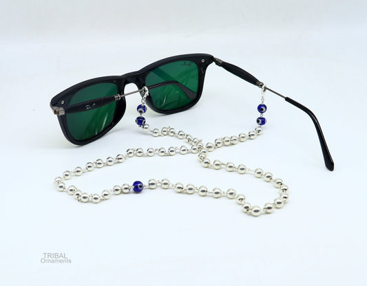 Sterling silver Face Mask Chain Lanyard Eyeglass Glasses Chains, Mask Chain Necklace, Women Stylish Sunglass Eyeglass Cord mask chain ch133 - TRIBAL ORNAMENTS