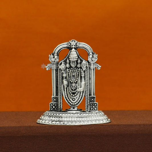 5.1cm 925 sterling silver stylish divine Venkateswara idol tirupati balaji statue sculpture figurine amazing crafted statue gift art733 - TRIBAL ORNAMENTS