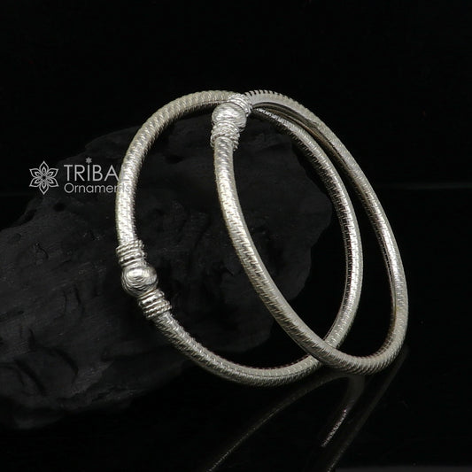 Amazing design Sterling silver bangle bracelet kangan chudi, excellent customized design bangle kada gift tribal kada jewelry nba412 - TRIBAL ORNAMENTS