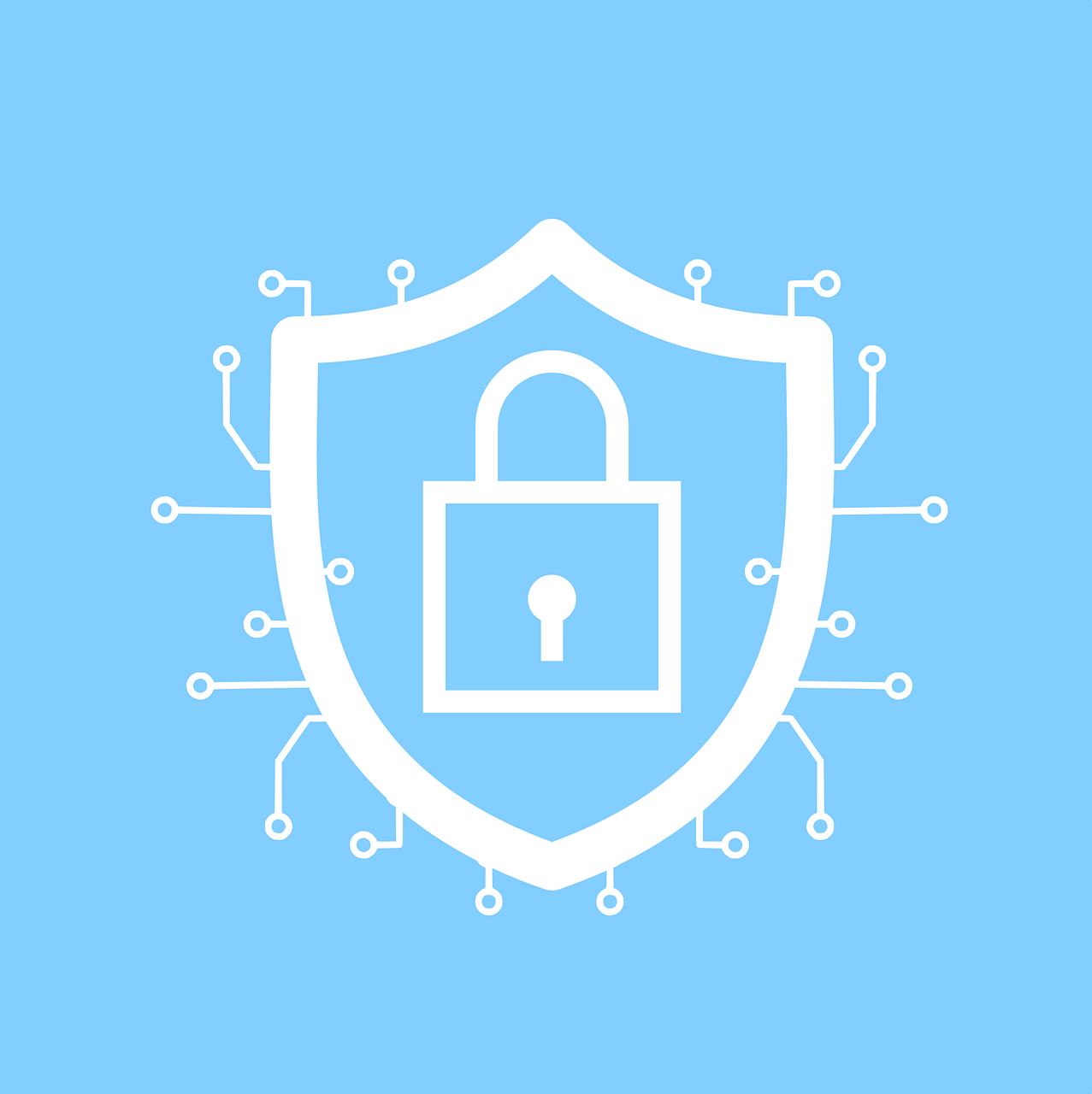 Free cybersecurity lock encryption vector